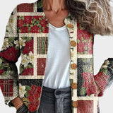 Frostine™ - Weihnachts-Cardigan im Patchwork-Stil