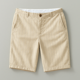Jakob | Kurze Leinen-Effekt Shorts mit weitem Schnitt
