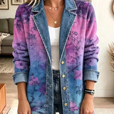 Brooklyn - Retro Blumen Kunst Jacke