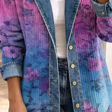 Brooklyn - Retro Blumen Kunst Jacke