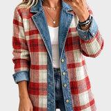 Hailey - Vintage Patchwork Jeansjacke
