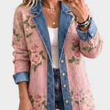 Natalie - Vintage Patchwork Denim Blazer