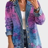 Brooklyn - Retro Blumen Kunst Jacke