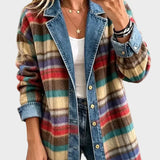 Sarah - Vintage Patchwork Denimjacke