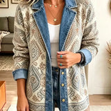 Savannah - Retro Boho Patchwork Jeansjacke