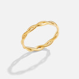 Infinity 18K Gold Drehring