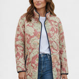 Annika™ | Steppjacke mit Ornamenten in Altrosa