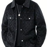 Karierte Wildlederjacke