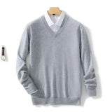 Eleganter V-Ausschnitt Pullover