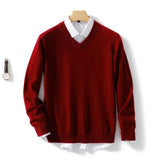 Eleganter V-Ausschnitt Pullover