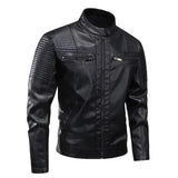 Lederjacke mit zahlreichen Taschen