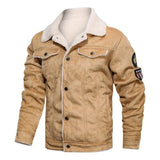 Elegante und warme Fleecelederjacke