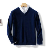Eleganter V-Ausschnitt Pullover