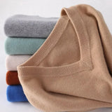 Eleganter V-Ausschnitt Pullover