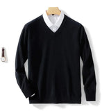 Eleganter V-Ausschnitt Pullover