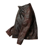 Vintage-Lederjacke