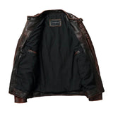 Vintage-Lederjacke