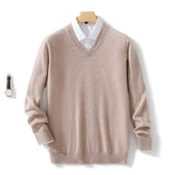 Eleganter V-Ausschnitt Pullover