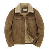 Cordjacke mit Kaschmirfutter