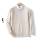 Eleganter V-Ausschnitt Pullover