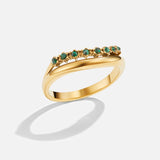 Marissa Smaragdgrüner Schicht-Ring