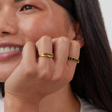Marissa Smaragdgrüner Schicht-Ring