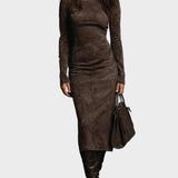 Marjan - Midi-Kleid mit langen Ärmeln