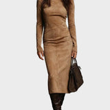 Marjan - Midi-Kleid mit langen Ärmeln