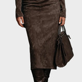 Marjan - Midi-Kleid mit langen Ärmeln