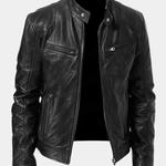 Alexandre | Herren-Lederjacke mit Stehkragen