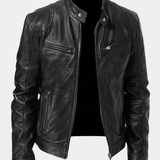Alexandre | Herren-Lederjacke mit Stehkragen