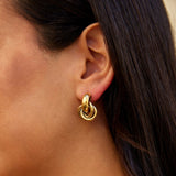 Sofia Verdrehte Gold Creolen