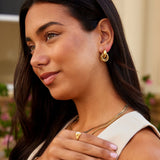 Sofia Verdrehte Gold Creolen