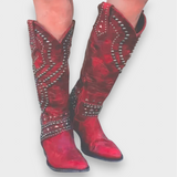 Mia | Western Knielange Stiefel
