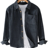 Elegantes Premium-Baumwollhemd für Herren – Grün