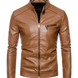 Lederjacke mit Lederfinish