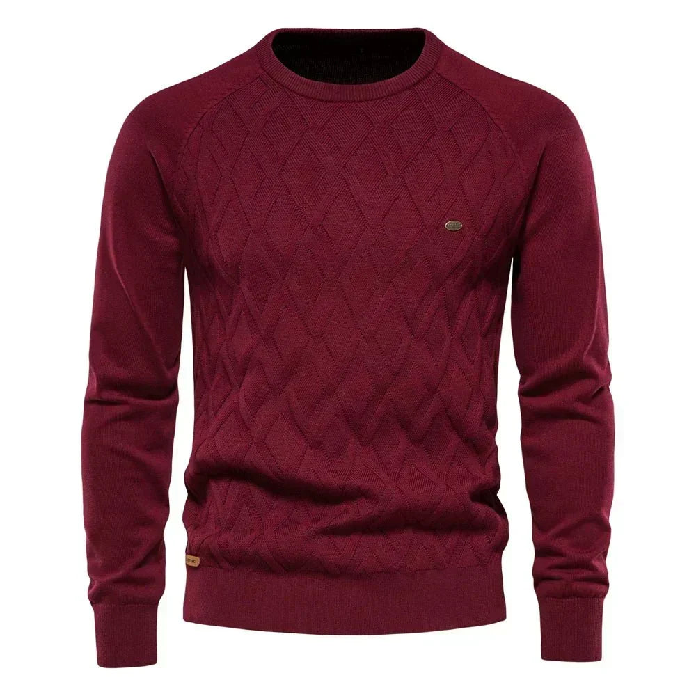 Daniel | Karierter Herrenpullover