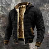 Lucas | Warme Waffel-Bomberjacke mit Kapuze