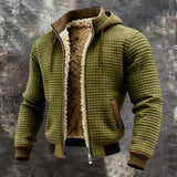 Lucas | Warme Waffel-Bomberjacke mit Kapuze