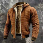 Lucas | Warme Waffel-Bomberjacke mit Kapuze