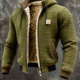 Henrik | Gefütterte Kapuzenjacke aus Waffelstrick